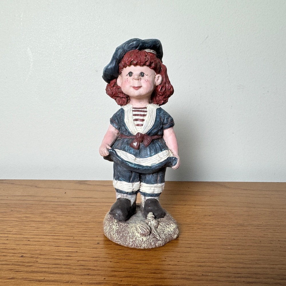 Vintage Sarah's Attic Cupcake Sailor Girl Figurine Nautical‎ Figurine 1990
